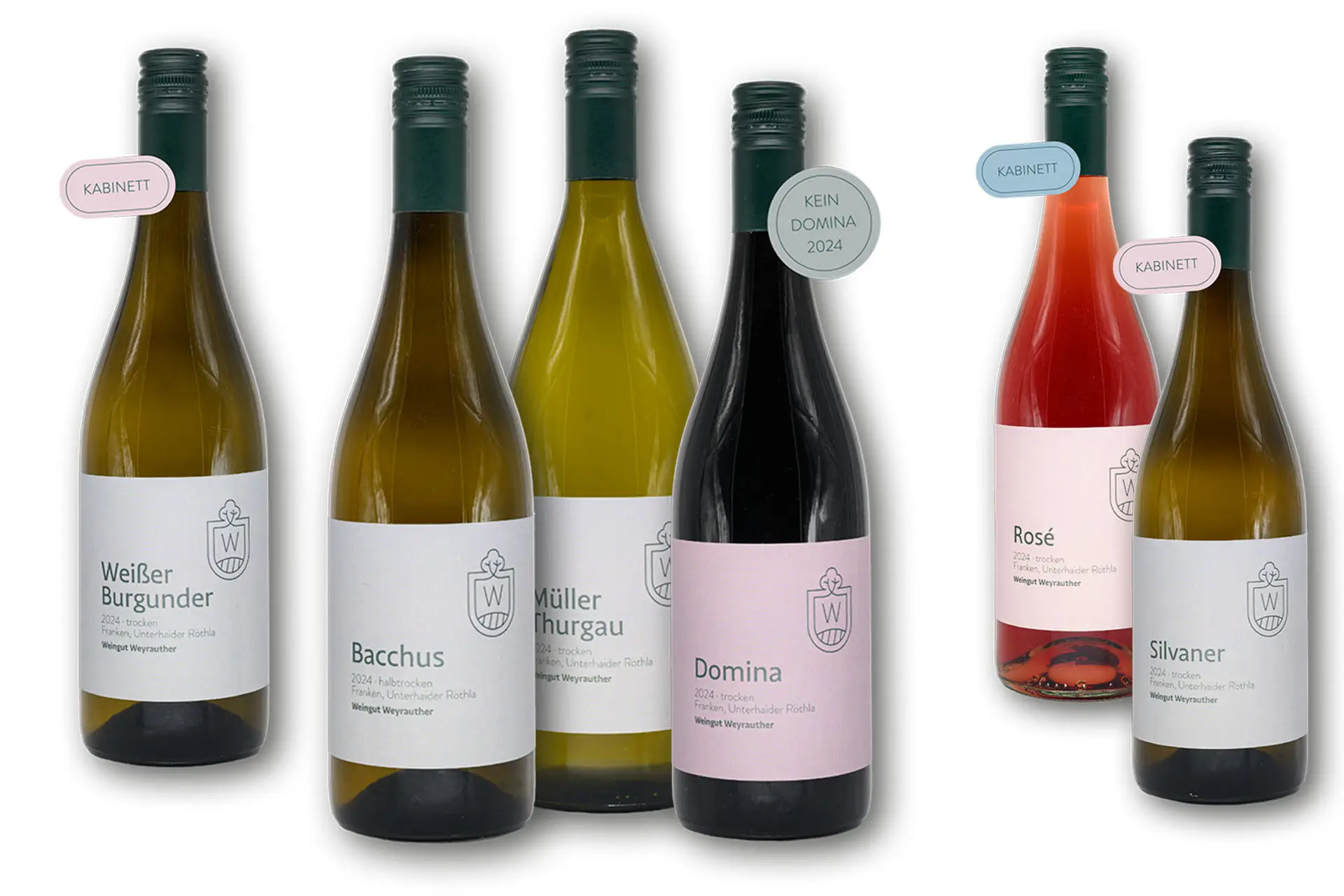 Weinsortiment Weingut Weyrauther Unterhaid