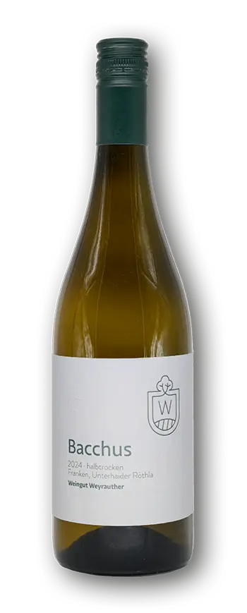 Weingut Weyrauther, Bacchus 2024, halbtrocken, Franken Unterhaider Röthla
