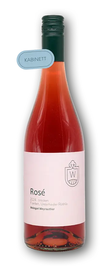 Weingut Weyrauther, Rosé 2024, Kabinett trocken, Franken Unterhaider Röthla